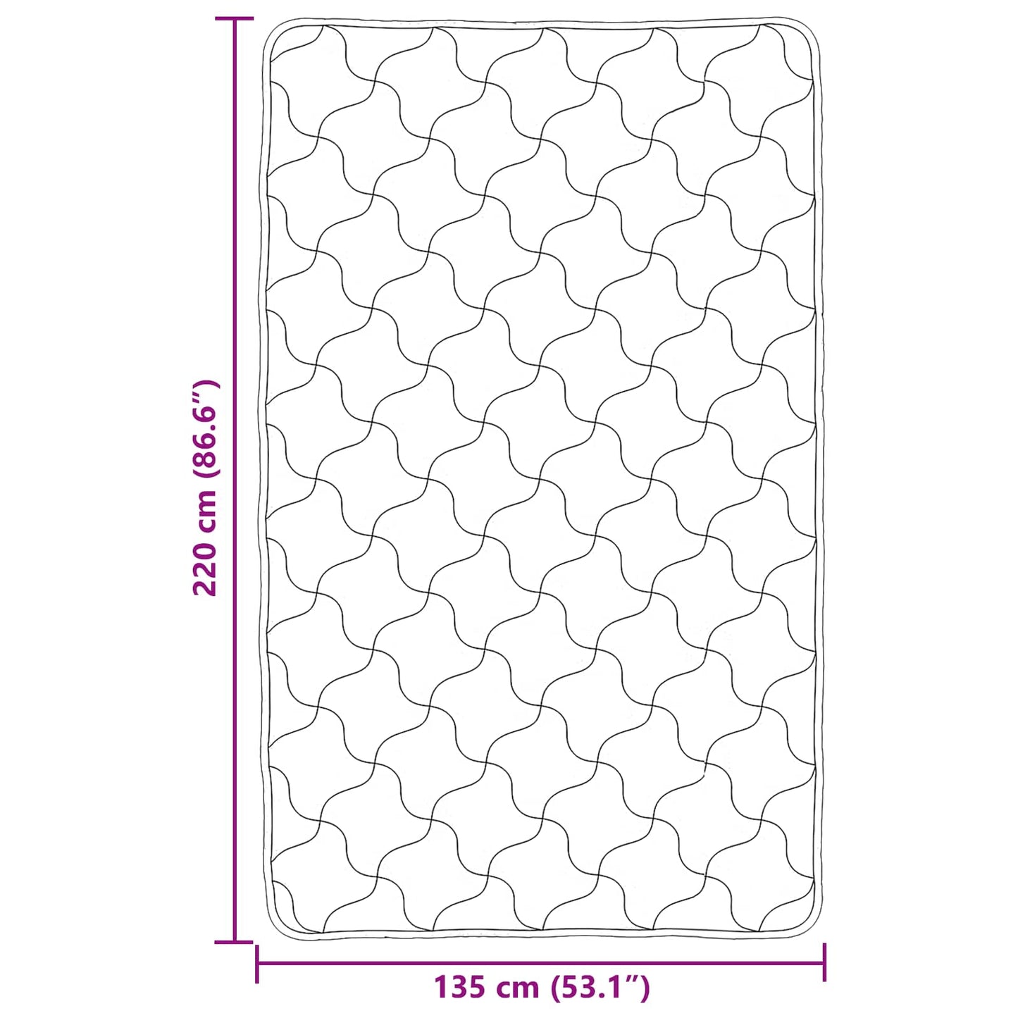Duvet Invernale Trapuntato Antracite 135 x 200 cm | homemem39