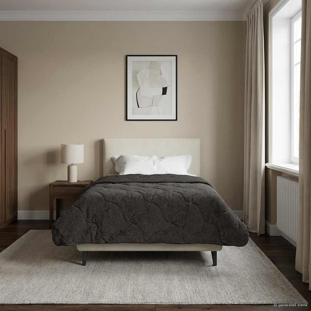 Duvet Invernale Trapuntato Antracite 140 x 220 cm | homemem39