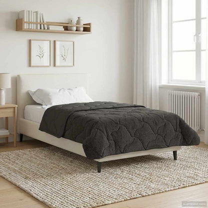 Duvet Invernale Trapuntato Antracite 155 x 220 cm | homemem39