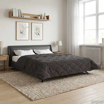 Duvet Invernale Trapuntato Antracite 200 x 220 cm | homemem39