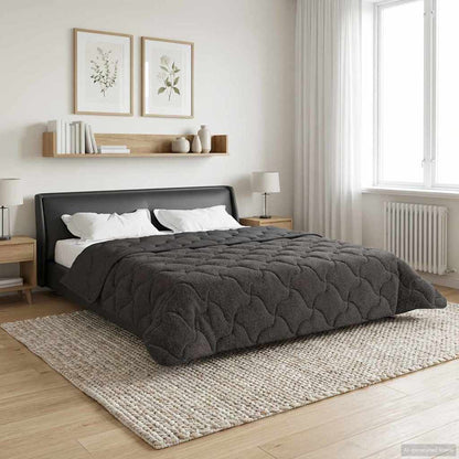 Duvet Invernale Trapuntato Antracite 220 x 260 cm | homemem39