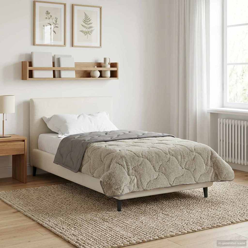 Duvet Invernale Trapuntato Grigio chiaro 140 x 220 cm | homemem39