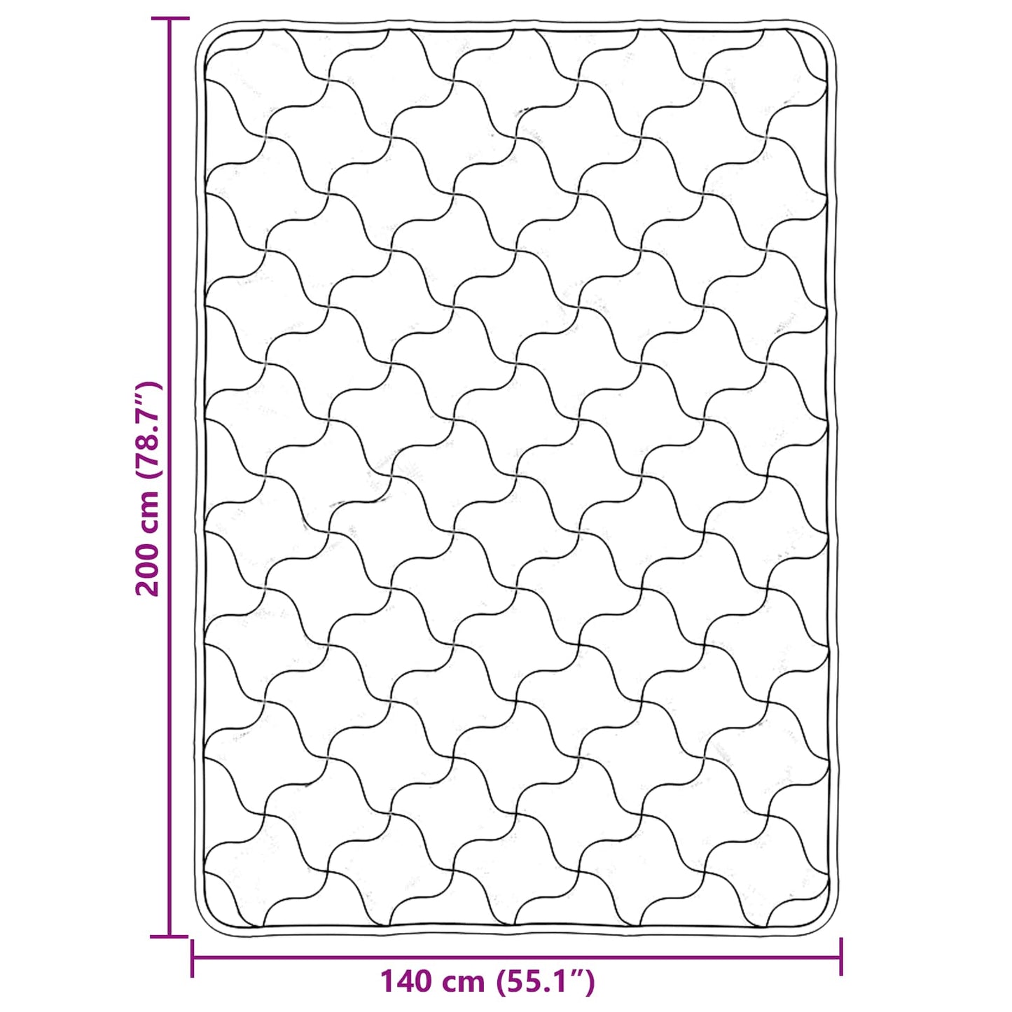 Duvet Invernale Trapuntato Grigio chiaro 140 x 220 cm | homemem39