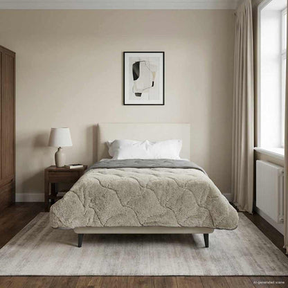 Duvet Invernale Trapuntato Grigio chiaro 155 x 200 cm