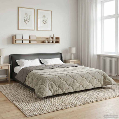 Duvet Invernale Trapuntato Grigio chiaro 200 x 200 cm | homemem39