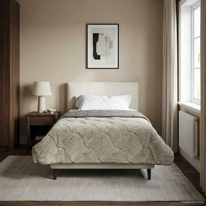 Duvet Invernale Trapuntato Grigio chiaro 135 x 200 cm | homemem39