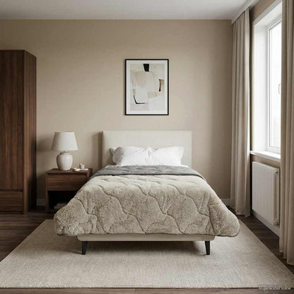 Duvet Invernale Trapuntato Grigio chiaro 155 x 220 cm | homemem39