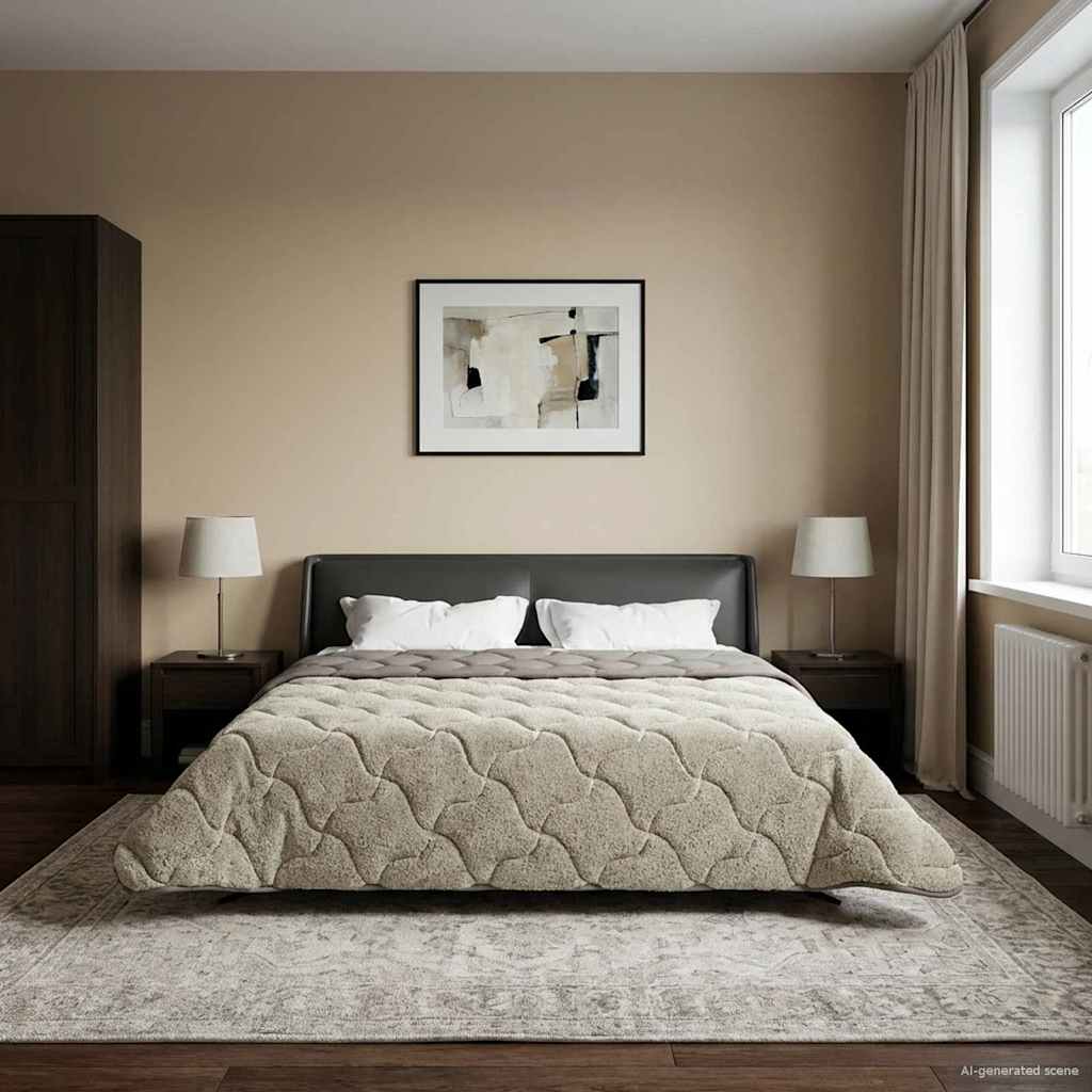 Duvet Invernale Trapuntato Grigio chiaro 200 x 220 cm | homemem39