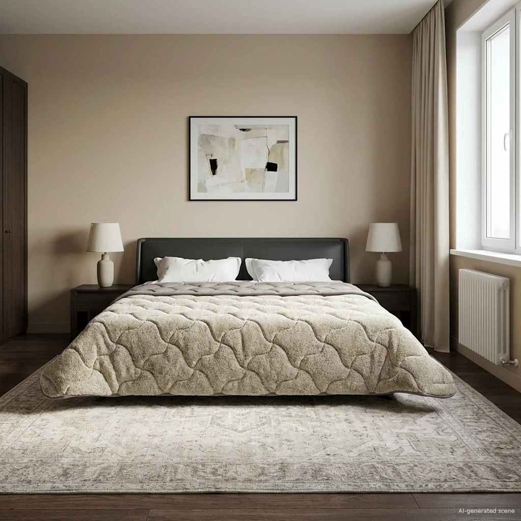 Duvet Invernale Trapuntato Grigio chiaro 220 x 240 cm | homemem39
