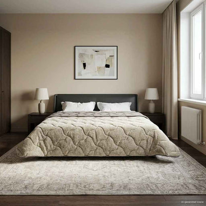 Duvet Invernale Trapuntato Grigio chiaro 220 x 240 cm | homemem39