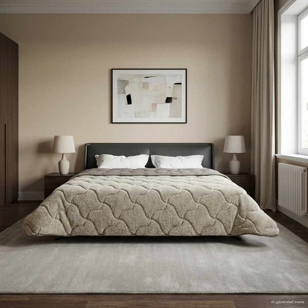 Duvet Invernale Trapuntato Grigio chiaro 240 x 260 cm | homemem39