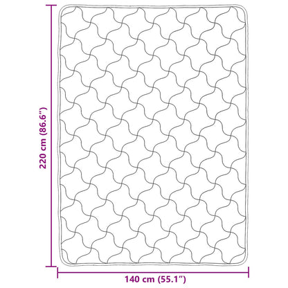 Duvet Invernale Rosa 140 x 220 cm Microfibra e Fleece Teddy | homemem39