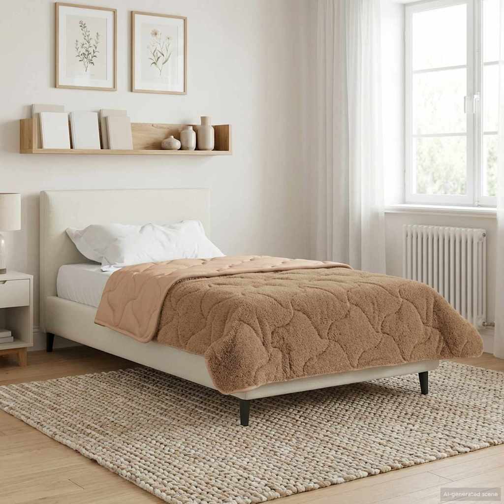 Duvet Invernale Talpa 140 x 220 cm Microfibra e Fleece Teddy | homemem39