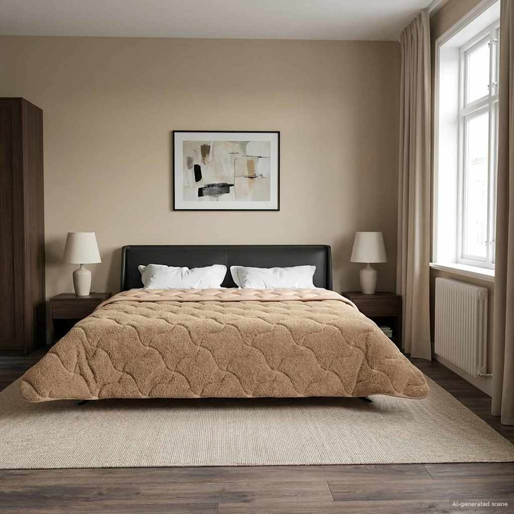 Duvet Invernale Talpa 240 x 260 cm Microfibra e Fleece Teddy | homemem39