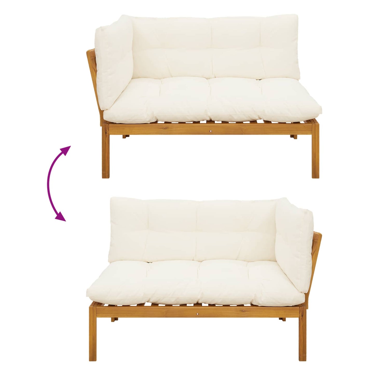 132 x 92 x 82 cm Legno di acacia | homemem39