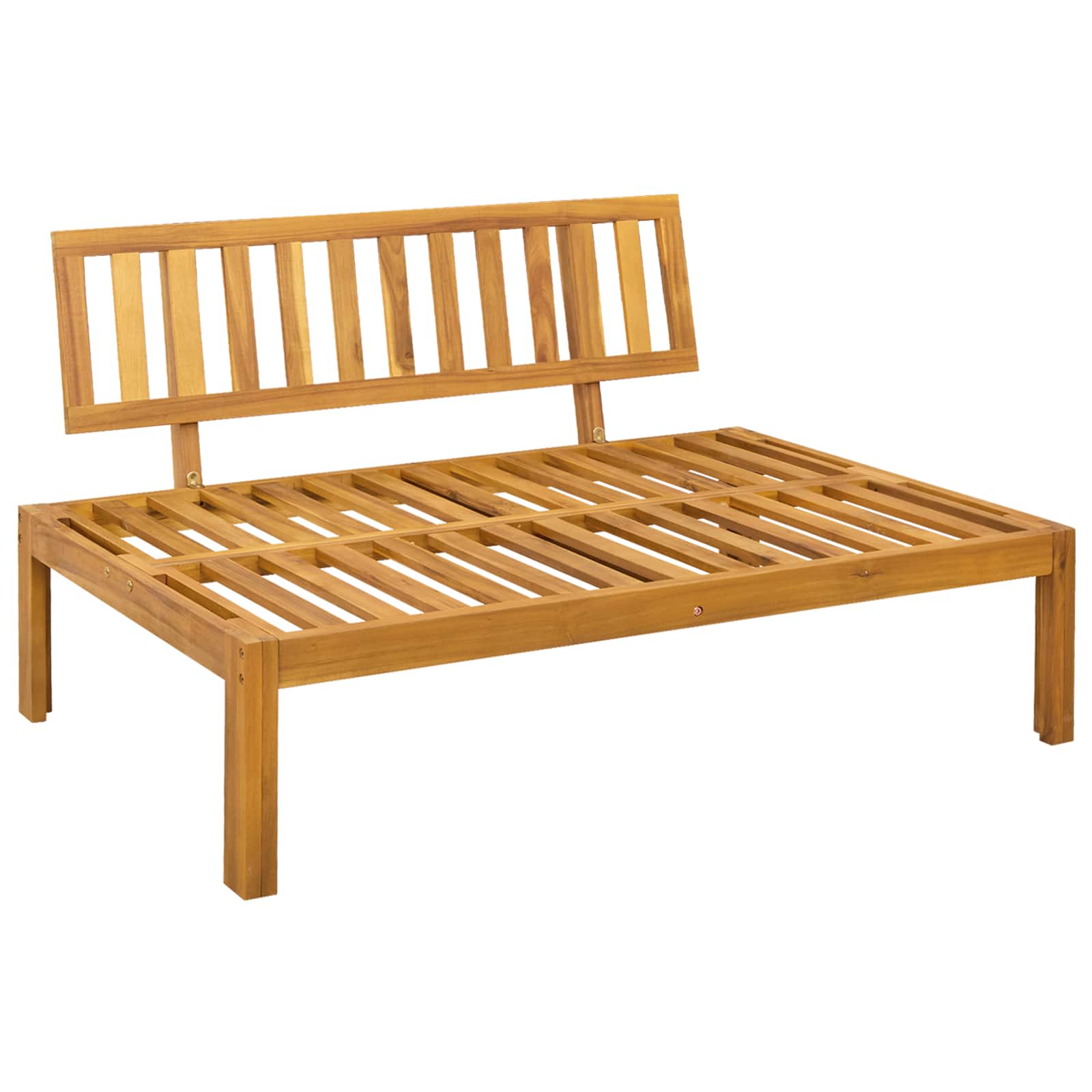 Unità Divano Centrale Naturale e Bianco Crema 120 x 80 x 82 cm | homemem39