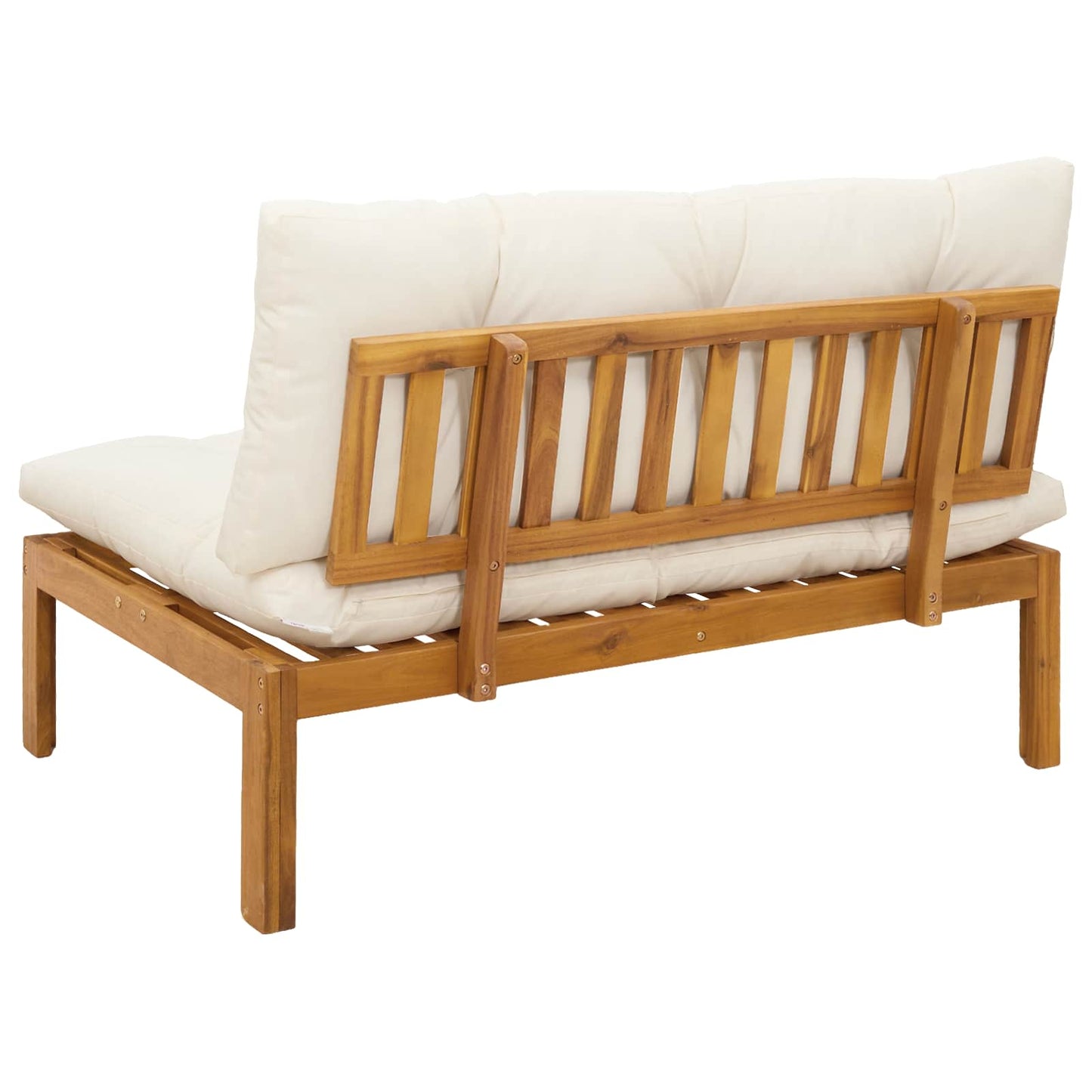 Unità Divano Centrale Naturale e Bianco Crema 120 x 80 x 82 cm | homemem39