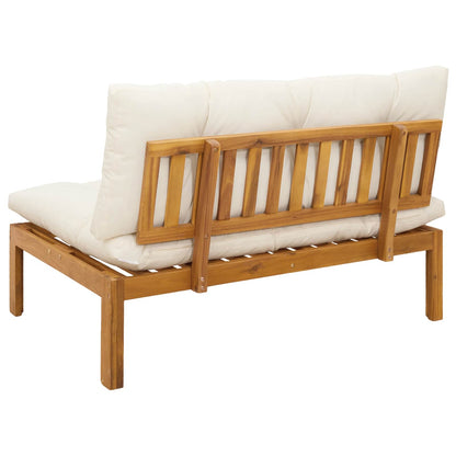 Unità Divano Centrale Naturale e Bianco Crema 120 x 80 x 82 cm | homemem39