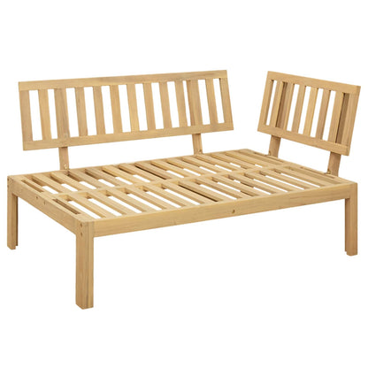 Unità Divano Angolare Acacia Chiaro e Grigio Scuro | homemem39