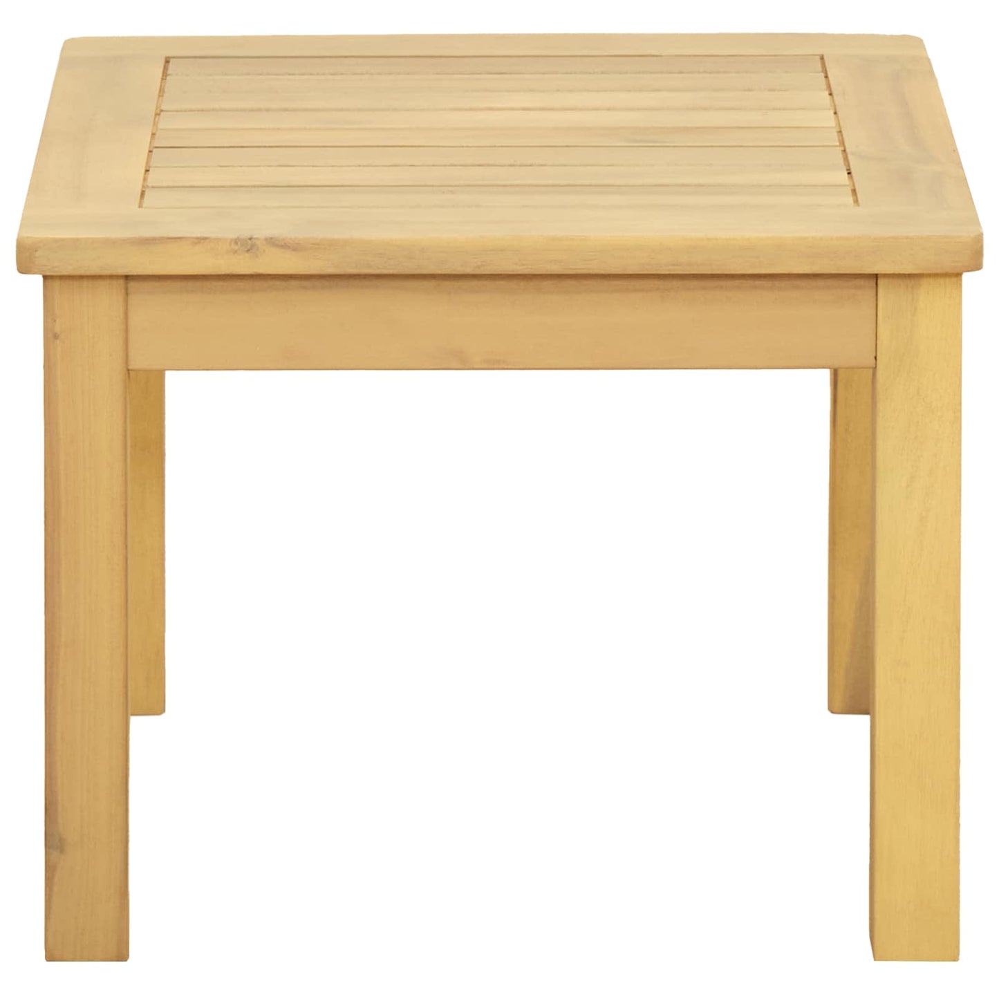 Tavolino da salotto Acacia chiaro 45 x 45 x 36 cm
