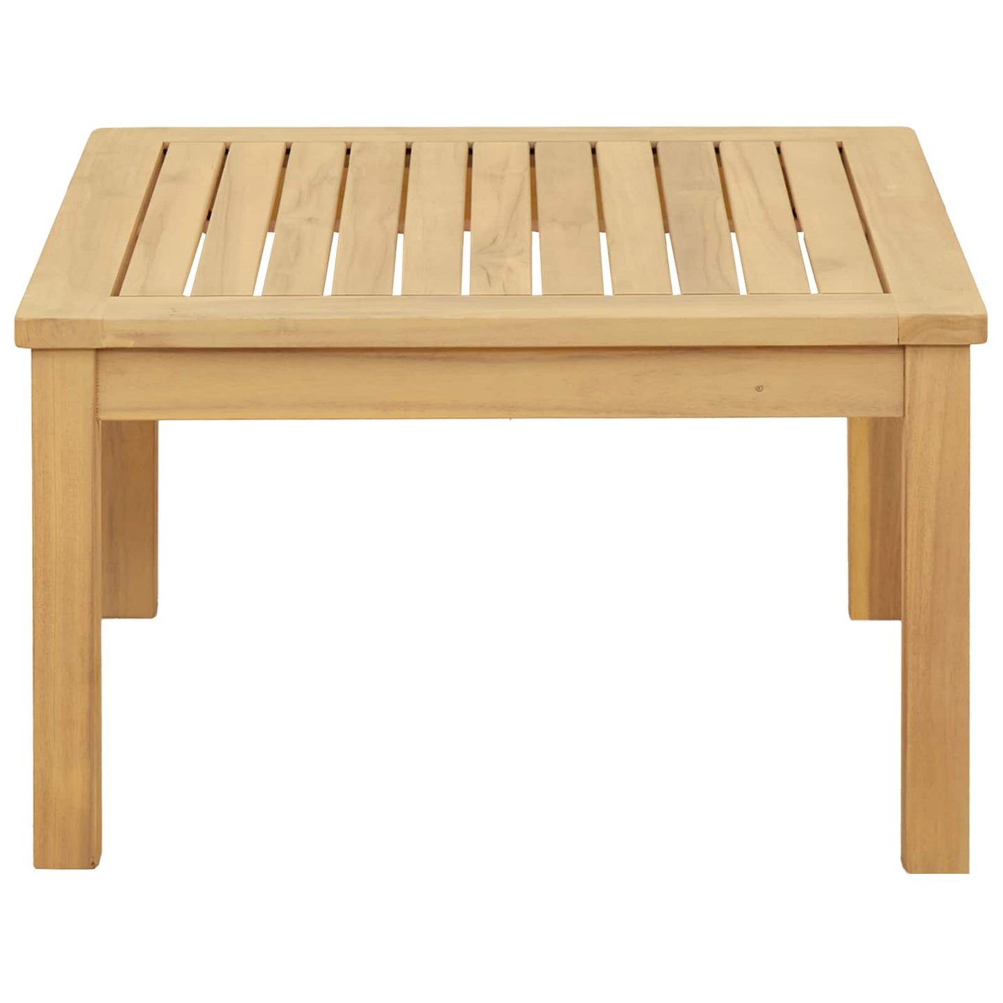Tavolino da salotto Acacia chiaro 60 x 60 x 36 cm