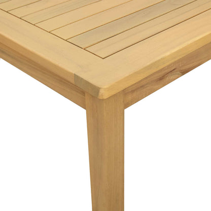 Tavolino da salotto Acacia chiaro 85 x 85 x 45 cm