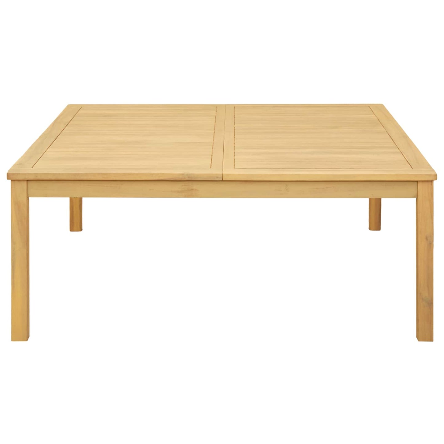 Tavolino da salotto Acacia chiaro 110 x 110 x 45 cm