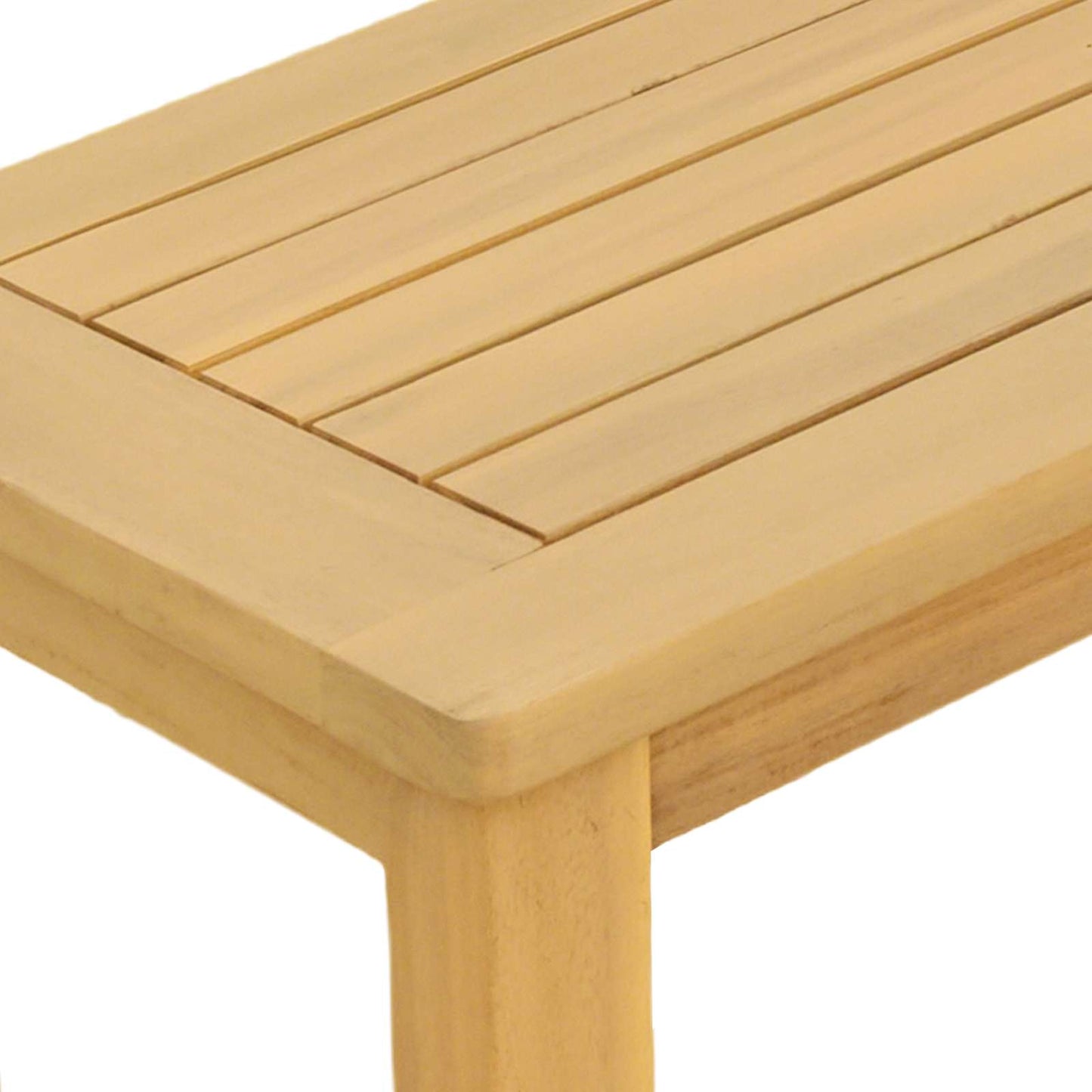 Tavolo consolle da giardino Acacia chiaro 80 x 35 x 75 cm | homemem39