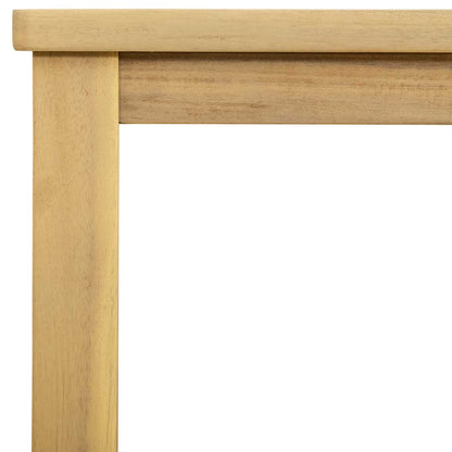 Tavolo consolle da giardino Acacia chiaro 80 x 35 x 75 cm