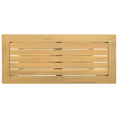 Tavolo consolle da giardino Acacia chiaro 80 x 35 x 75 cm | homemem39