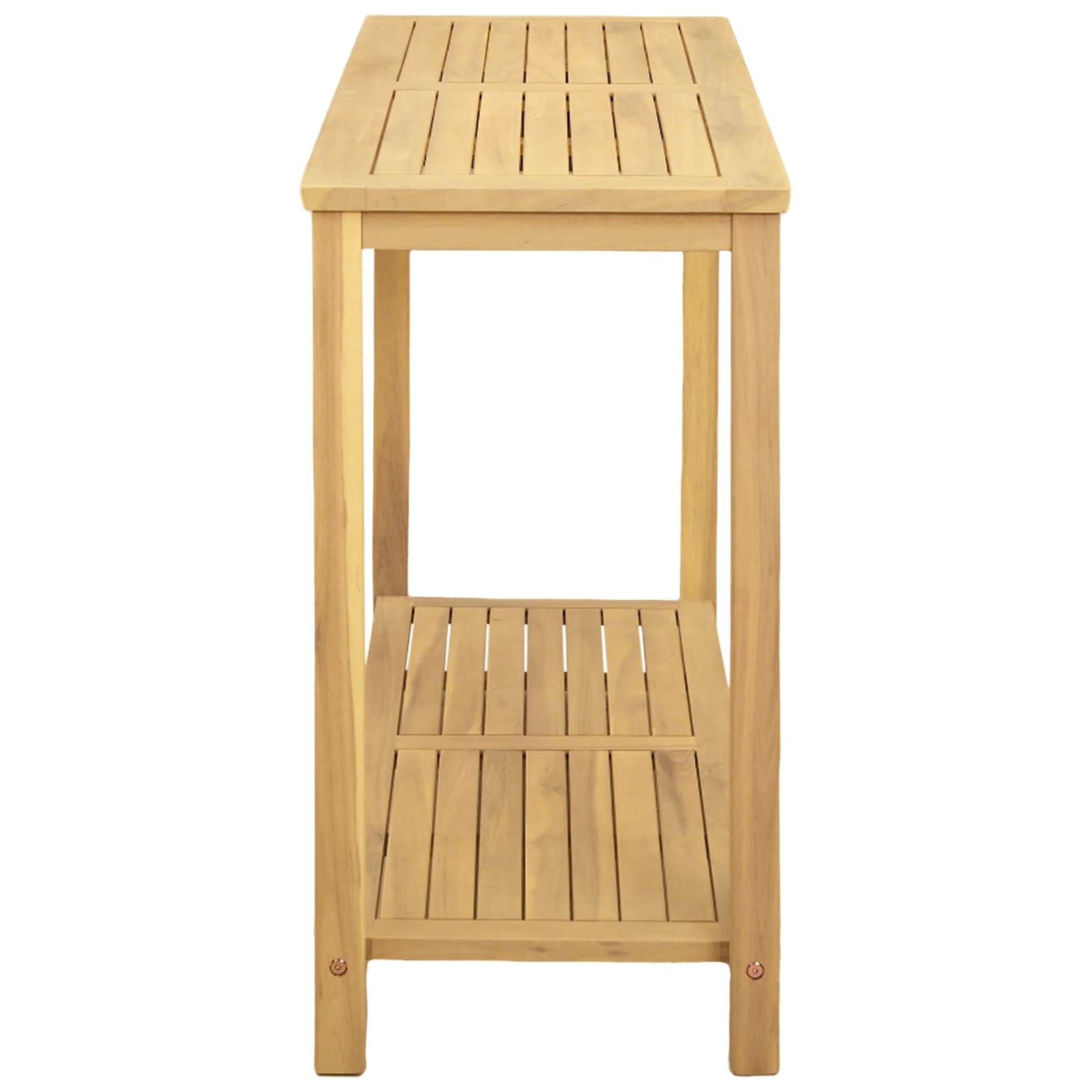 Tavolo consolle da giardino Acacia chiaro 110 x 40 x 75 cm | homemem39