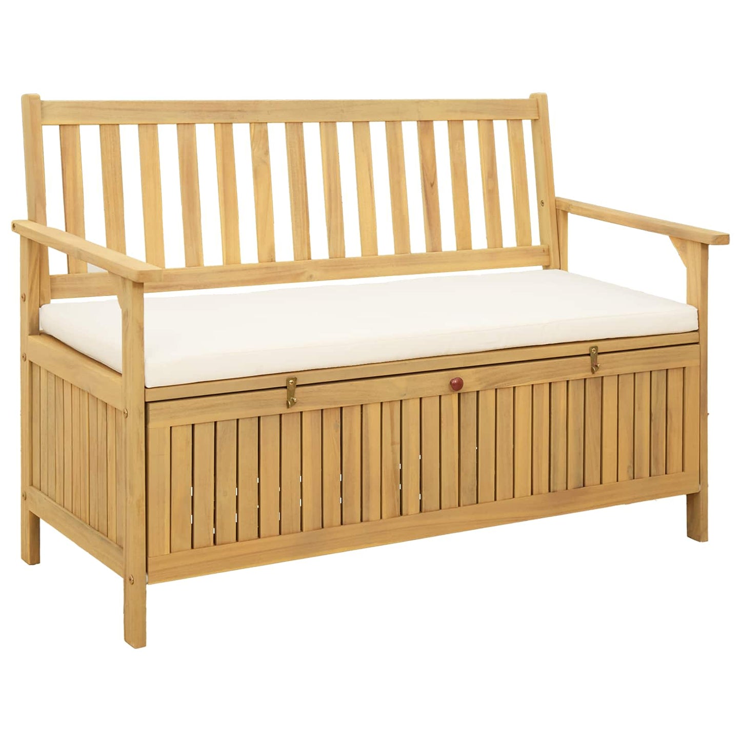 Panchina con contenitore con cuscino con porta 120 x 63 x 84 cm