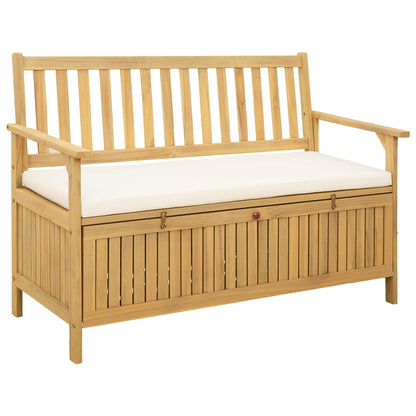 Panchina con contenitore con cuscino con porta 120 x 63 x 84 cm