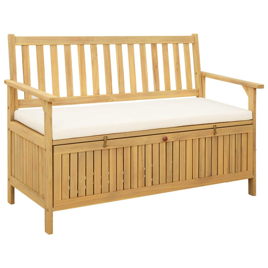 Panchina con contenitore con cuscino con porta 120 x 63 x 84 cm