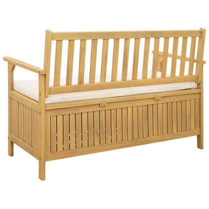 Panchina con contenitore con cuscino con porta 120 x 63 x 84 cm
