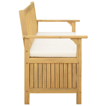 Panchina con contenitore con cuscino con porta 120 x 63 x 84 cm
