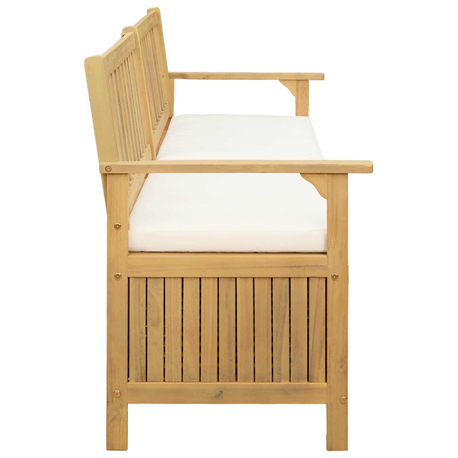 Panchina con contenitore con cuscino con porta 170 x 63 x 84 cm | homemem39