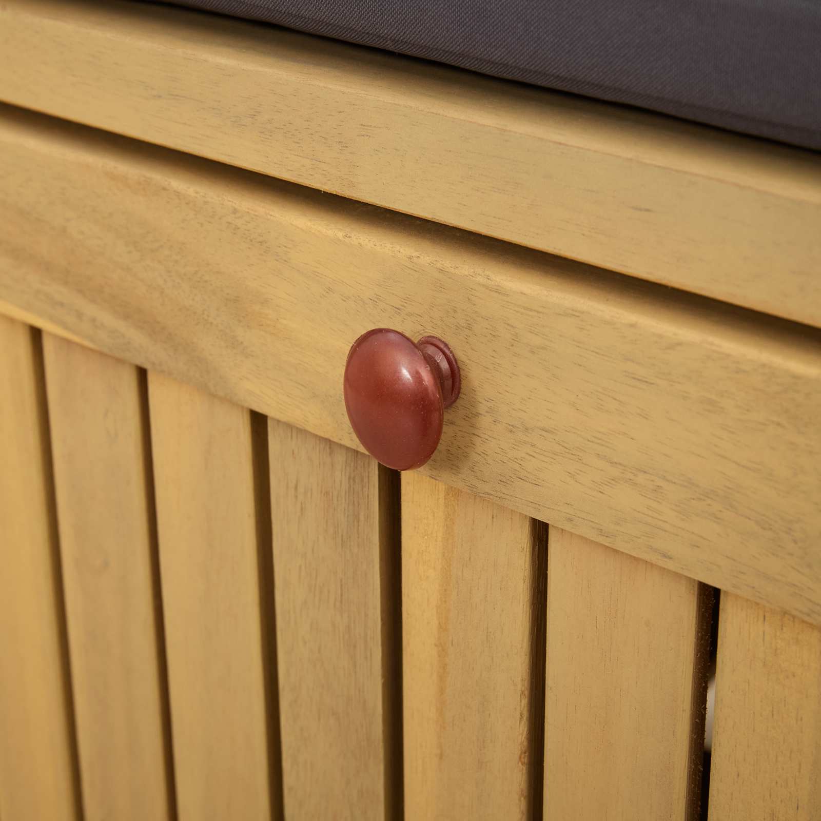 Panchina con contenitore con cuscino con porta 120 x 63 x 84 cm | homemem39