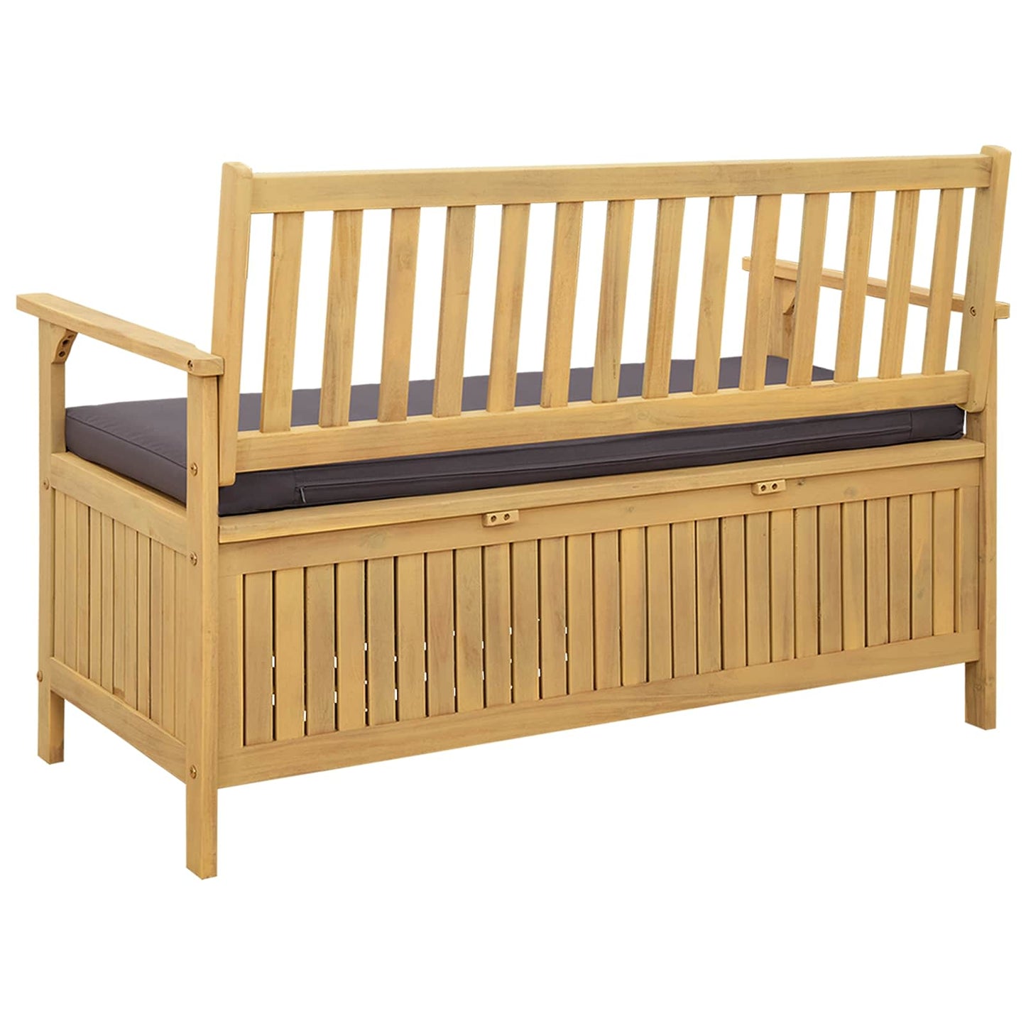 Panchina con contenitore con cuscino con porta 120 x 63 x 84 cm