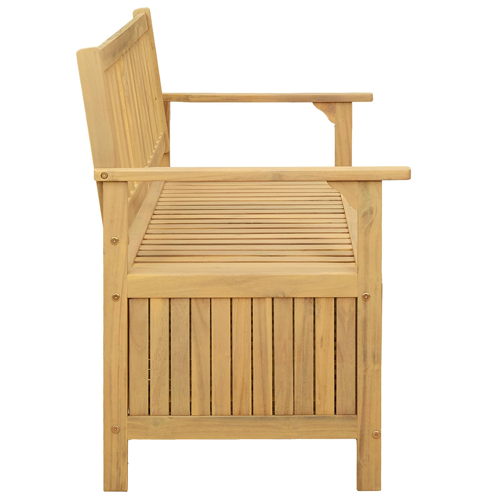 Panchina con contenitore 120 x 63 x 84 cm Acacia Solido | homemem39