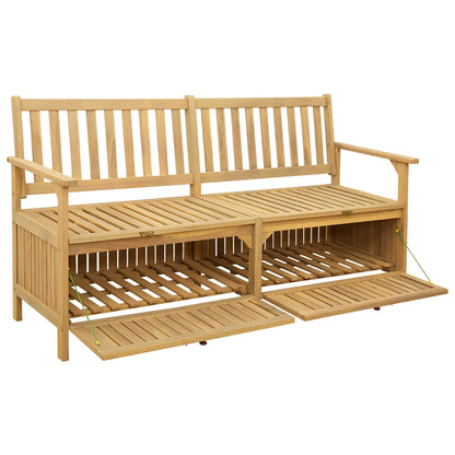Panchina con contenitore 148 x 63 x 84 cm Acacia Solido | homemem39