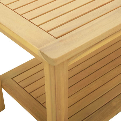 Tavolo laterale Olio Naturale 90 x 50 x 45 cm | homemem39