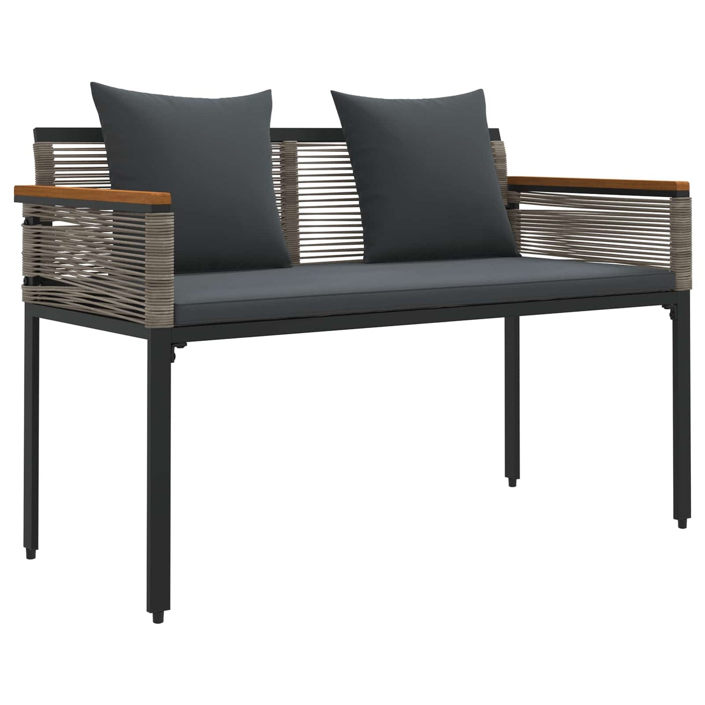 Set di Mobili da Esterno Grigio e Grigio Scuro polyrattan | homemem39