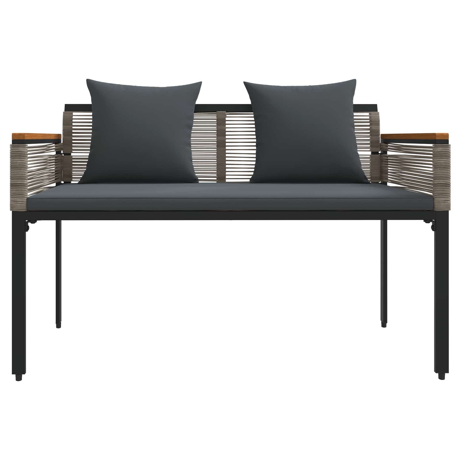 Set di Mobili da Esterno Grigio e Grigio Scuro polyrattan | homemem39