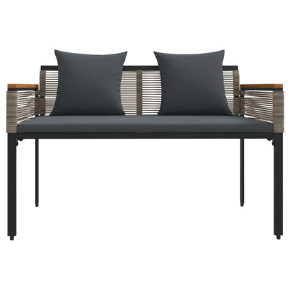 Set di Mobili da Esterno Grigio e Grigio Scuro polyrattan | homemem39