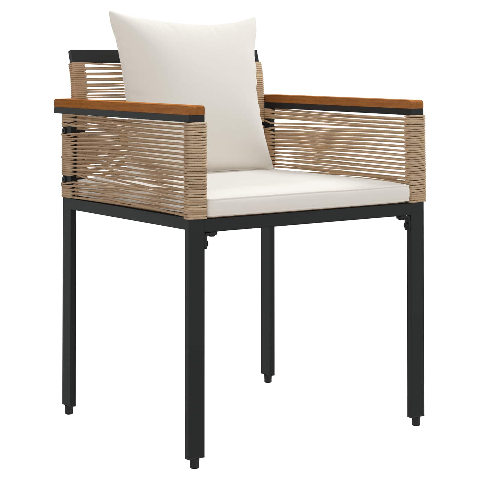Set di Mobili da Esterno Beige e Bianco Crema polyrattan | homemem39