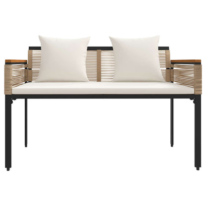 Set di Mobili da Esterno Beige e Bianco Crema polyrattan | homemem39