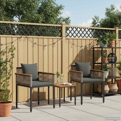 Set di Mobili da Esterno Grigio e Grigio Scuro polyrattan | homemem39