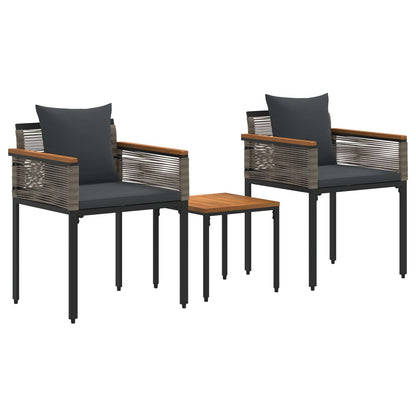 Set di Mobili da Esterno Grigio e Grigio Scuro polyrattan | homemem39