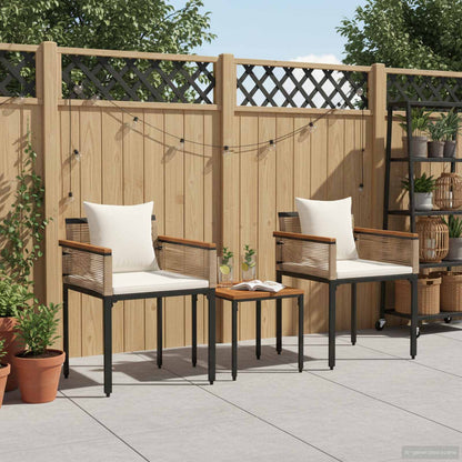 Set di Mobili da Esterno Beige e Bianco Crema polyrattan | homemem39